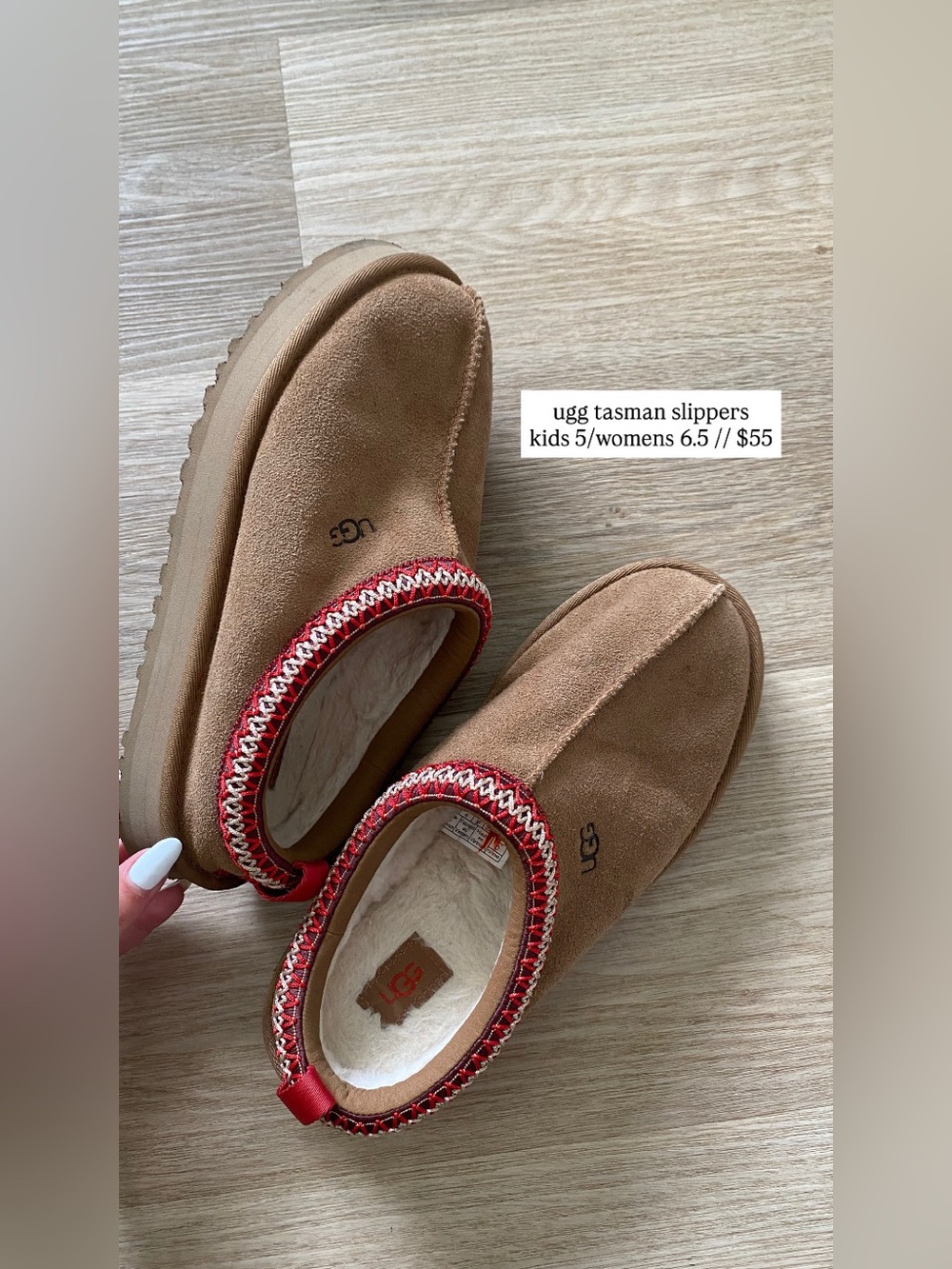 ugg tasman slippers womens 6.5